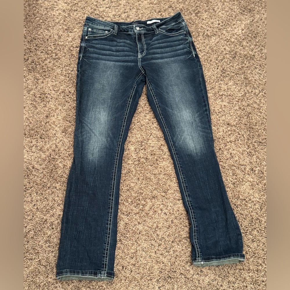 Daytrip Women's Dark Blue Straight Leg Jeans